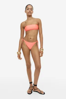 Kulani Kinis - Padded Bralette Bikini Top - Limoncello on Designer Wardrobe