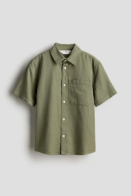 Short-sleeved Cotton Shirt