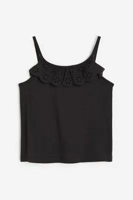 Flounce-trimmed Camisole Top