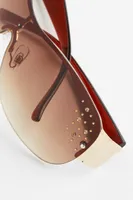 Rhinestone-detail Sunglasses
