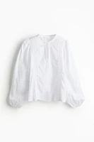 Ramie-blend Blouse