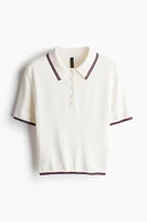 Fine-knit Polo Shirt