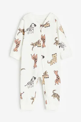 Zip-up Pajama Jumpsuit