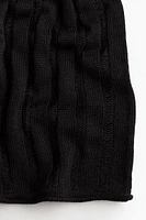 Ladder-stitch-look Knit Dress