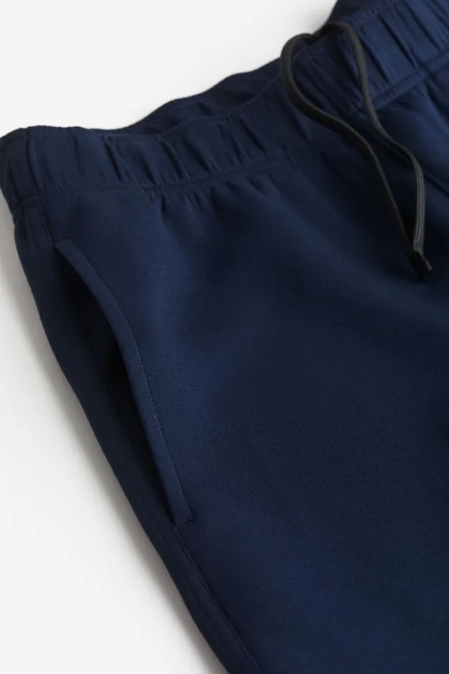 DryMove™ Tapered Tech Joggers with Zipper Pockets - Navy blue