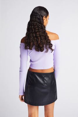Fitted Off-the-shoulder Top