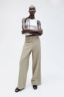 Linen-blend Pants