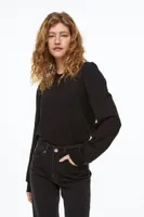 Sweatshirt with Eyelet Embroidery