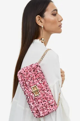 Sac bandoulière à paillettes