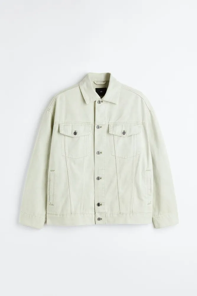 Boxy-fit cotton twill jacket