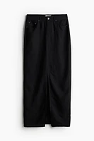 Long Linen-blend Skirt