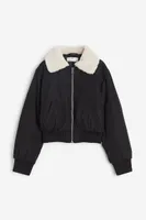 Bomber Jacket with Pile Collar