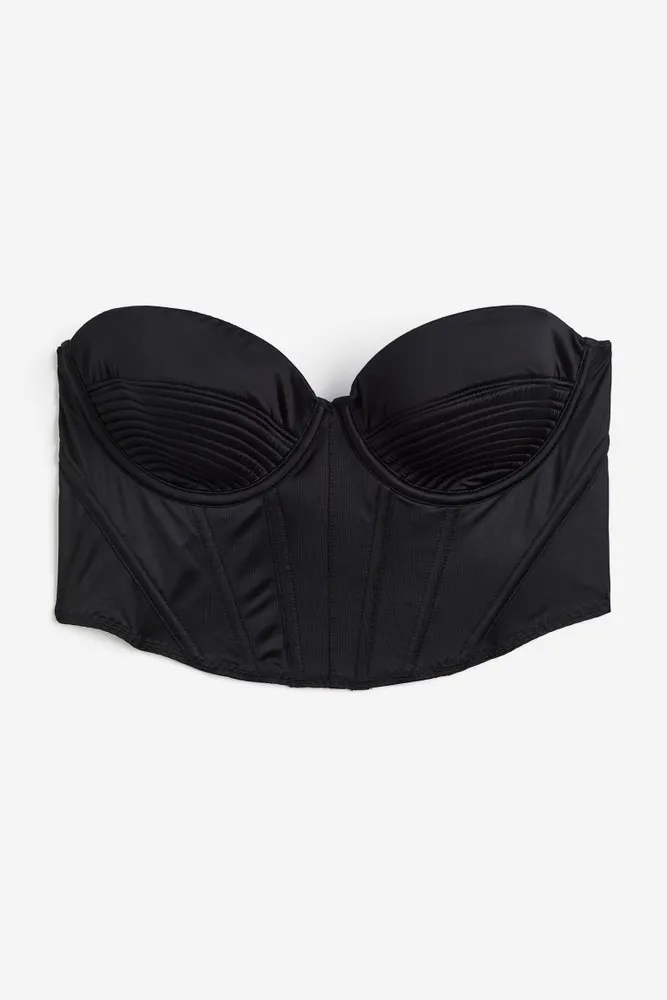 H&M Padded Satin Bustier