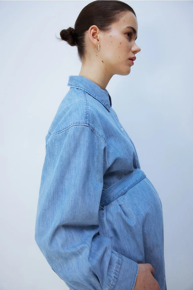 MAMA Before & After Denim Shirt Dress