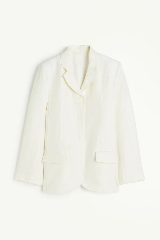 Linen-blend Jacket