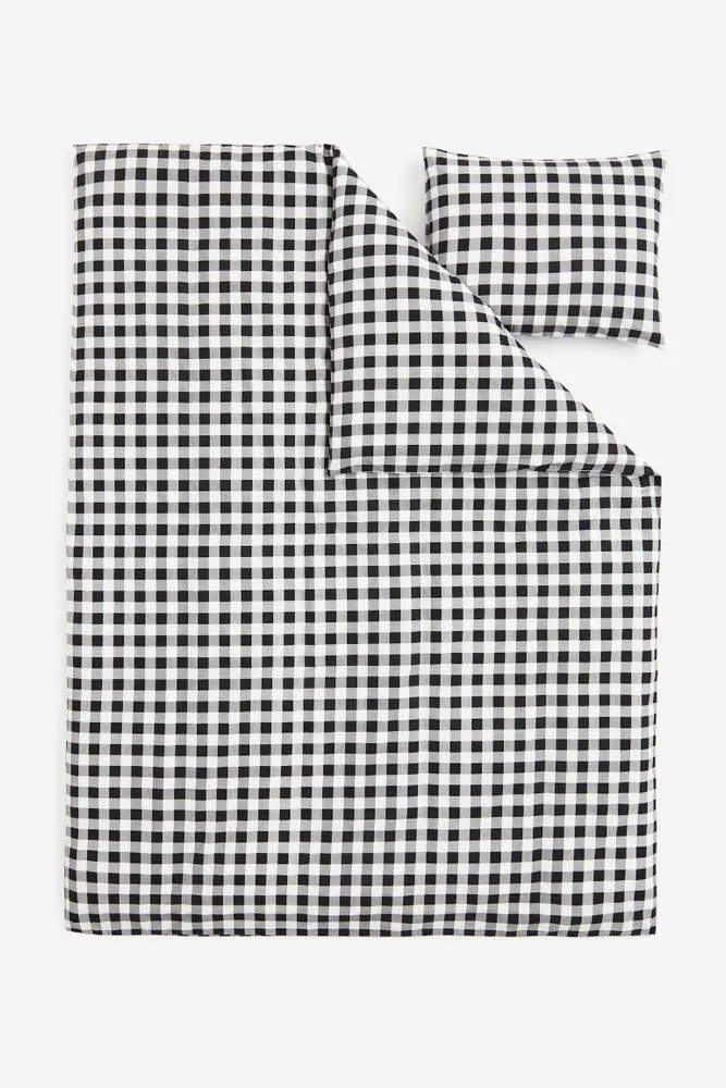 Cotton Flannel Twin Duvet Cover Set