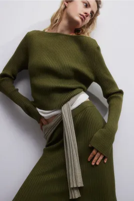 Rib-knit Skirt