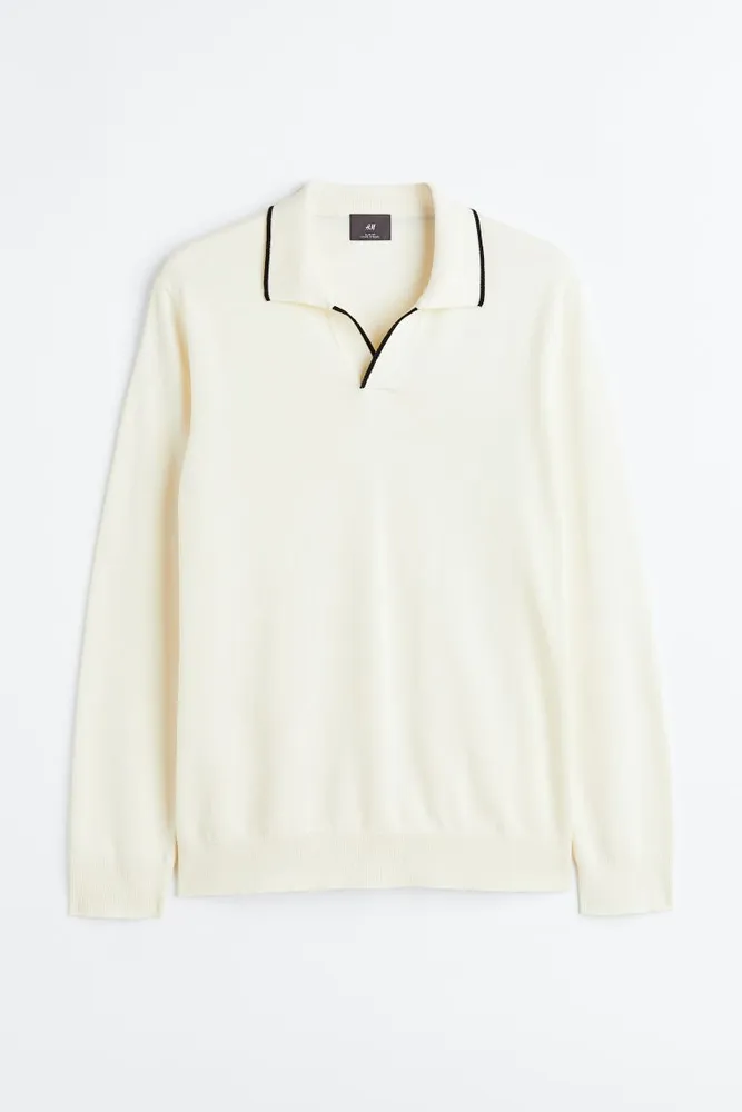 Slim Fit Fine-knit Cotton Polo Shirt