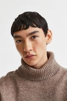 Relaxed Fit Wool Turtleneck Sweater
