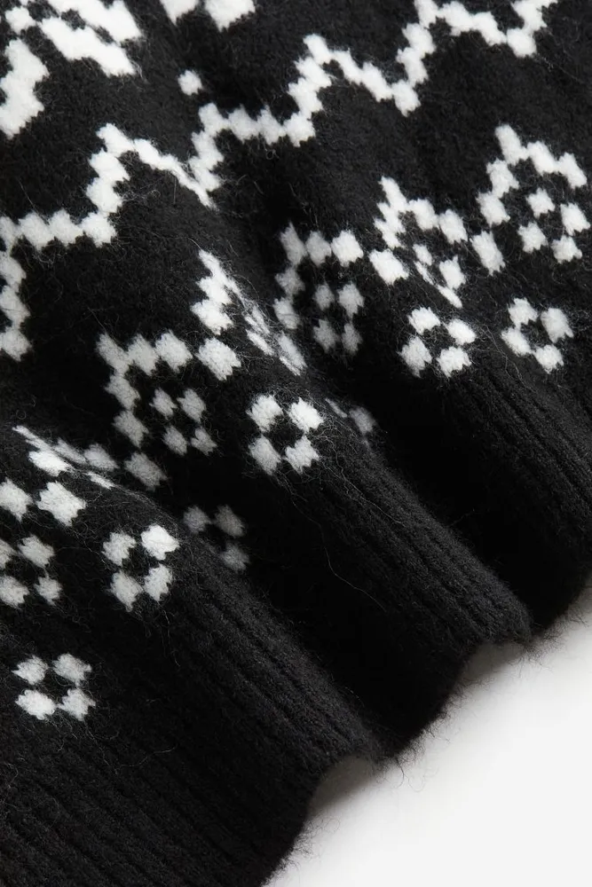 Jacquard-knit Turtleneck Sweater