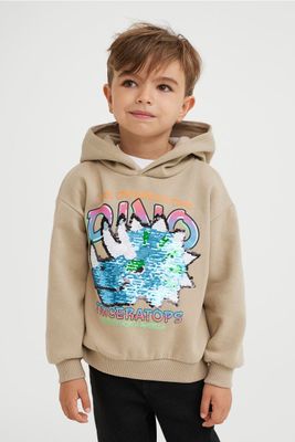 Reversible Sequin Sweatshirt Hoodie