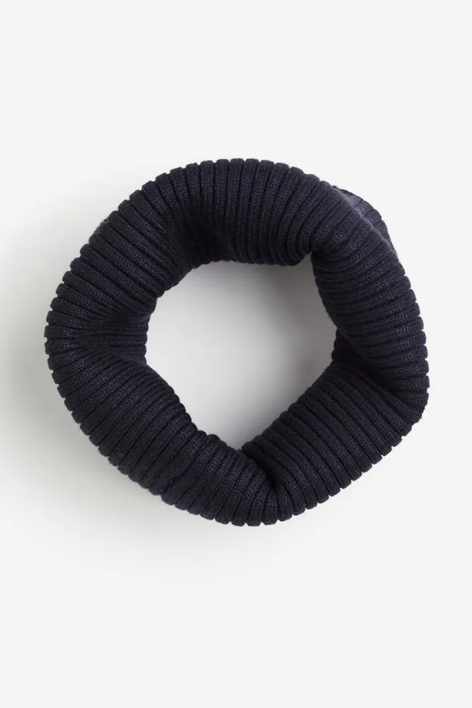 Rib-knit Tube Scarf