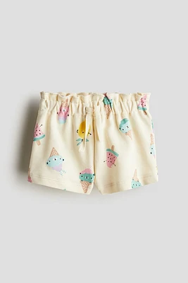Ruffle-trimmed Cotton Shorts