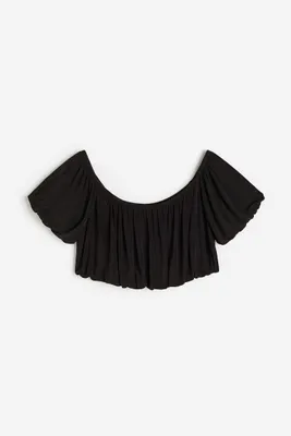 Draped crop top