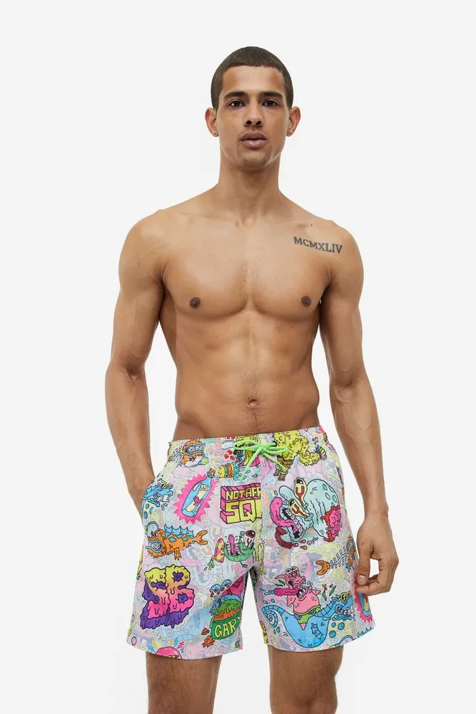 Patterned Swim Shorts