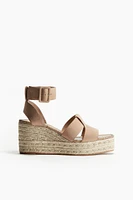 Wedge-heeled Suede Espadrilles