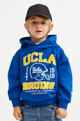 UCLA 19 H&M Hoodie L.O.G.G Navy Blue Hoodie Sweatshirt Womens Size Small