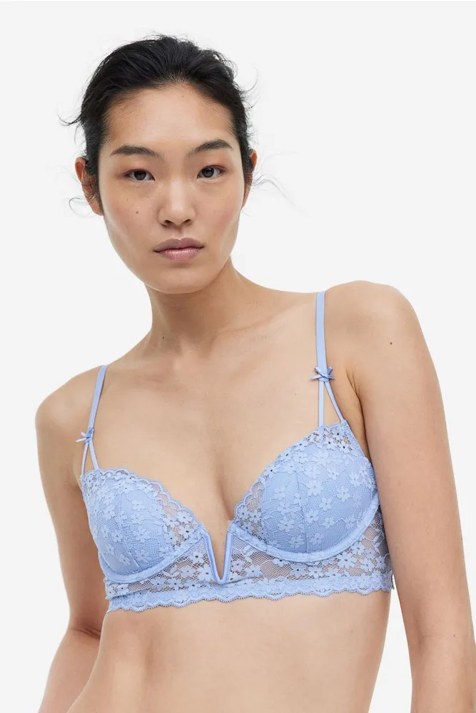 H&M+ Padded Underwire Lace Bra