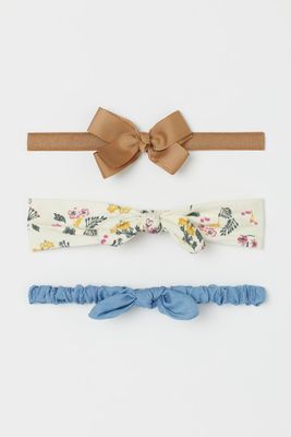 3-pack Bow-top Hairbands