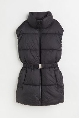 Puffer Vest with Belt