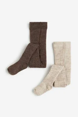 2-pack Wool-blend Tights