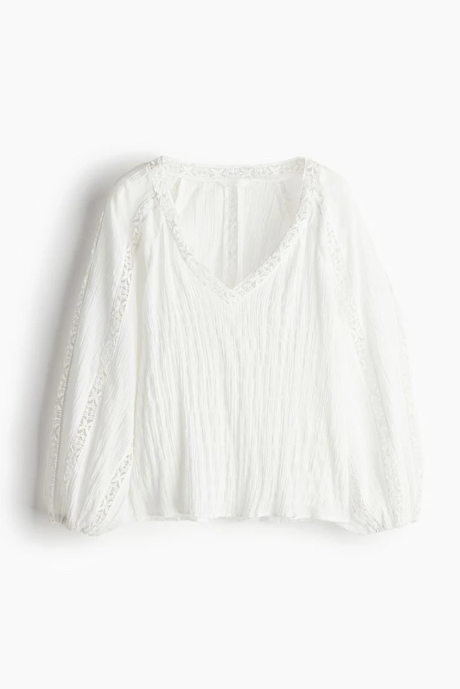 Lace-detail Blouse