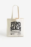 Printed Canvas Tote Bag