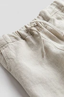 Linen Pull-on Pants
