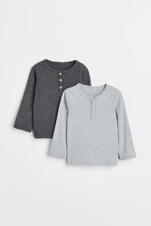 H&M 2-pack Cotton Henley Shirts