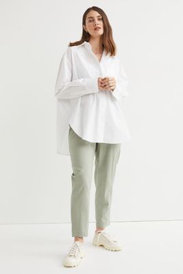 MAMA Linen-blend Pants