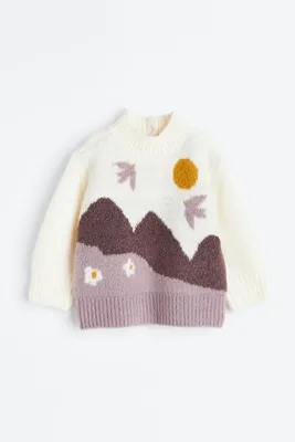 Knit Mock Turtleneck Sweater