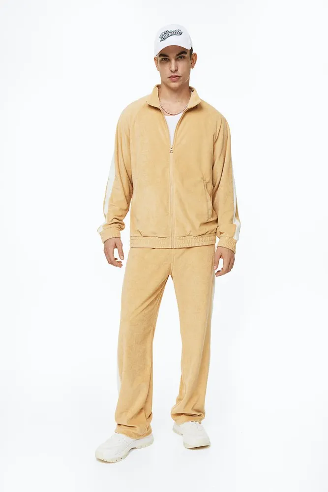 Relaxed Fit Terry Track Jacket