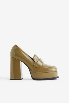 Heeled Platform Loafers