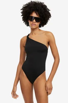 High Leg One-shoulder Swimsuit