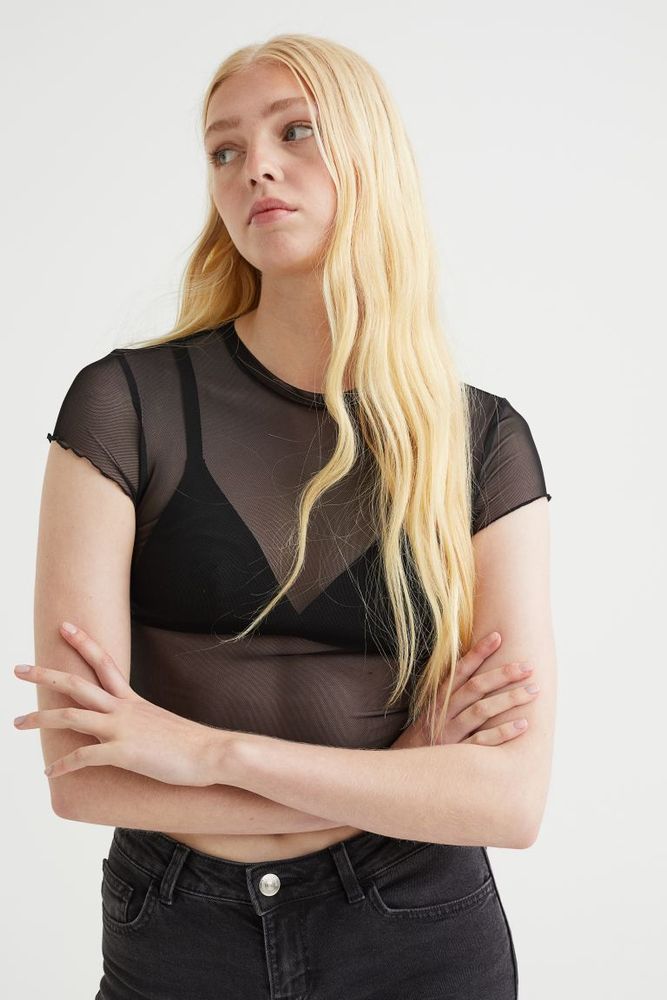 Mesh Crop Top