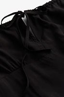 Drawstring-detail Midi Dress