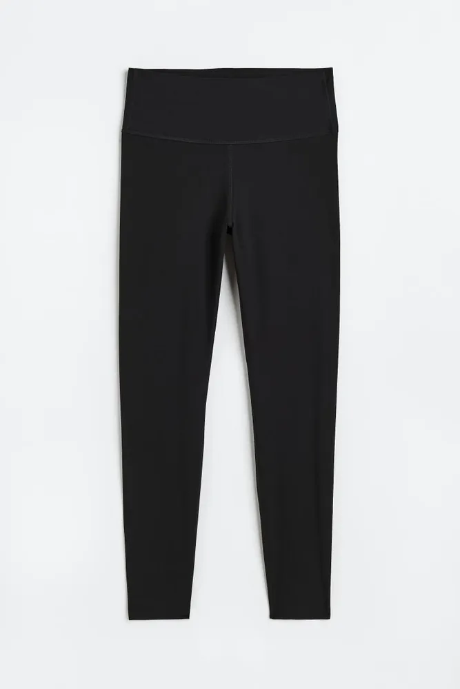 Pieces Petite high waisted leggings in black