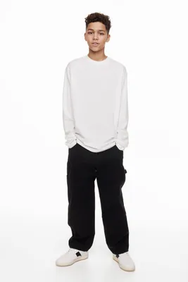 Baggy Fit Twill Pants