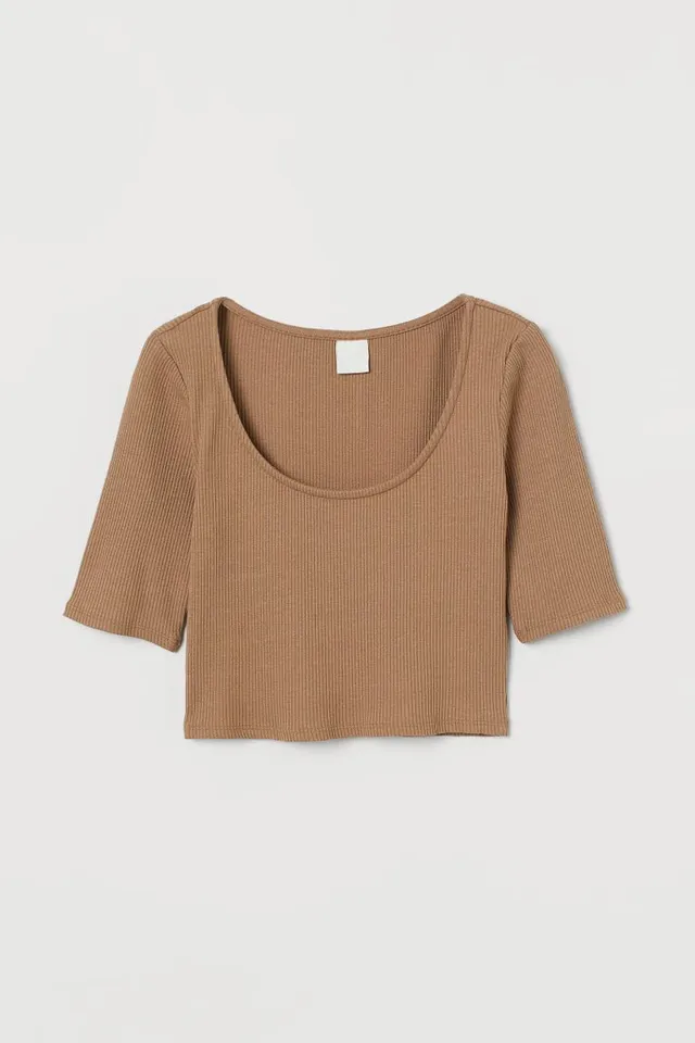 Zara Limitless Contour Collection Cropped T-Shirt