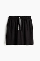 Linen-blend Mini Skirt